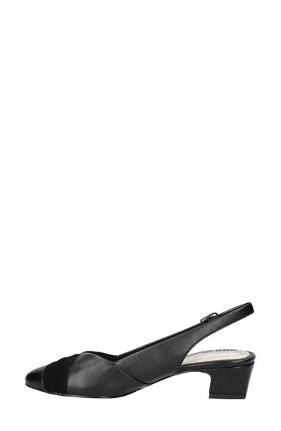 Easy Street Bates Womens Slip On Dressy Slingback Heels In Black