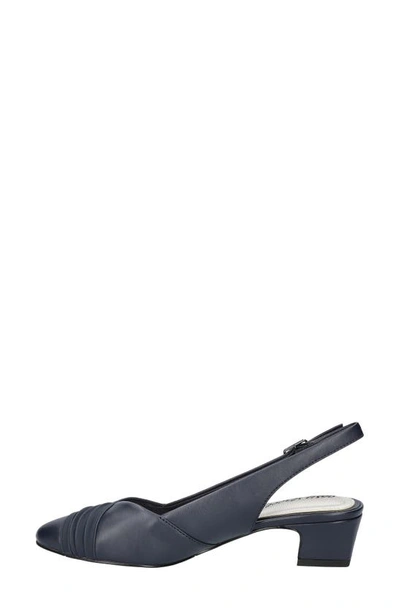 Shop Easy Street Bates Slingback Pump In Navy