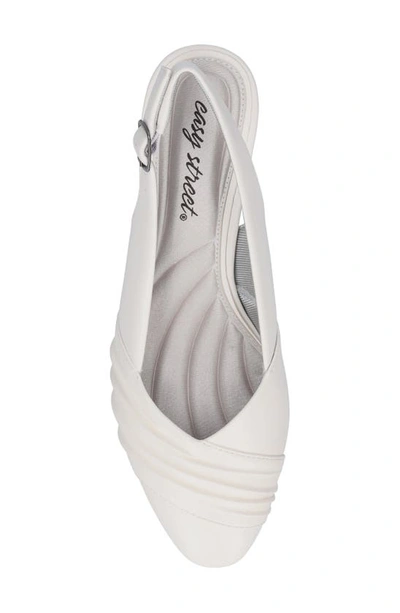 Easy Street Bates Slingback Pump In White