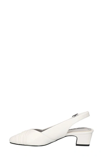 Easy Street Bates Slingback Pump In White