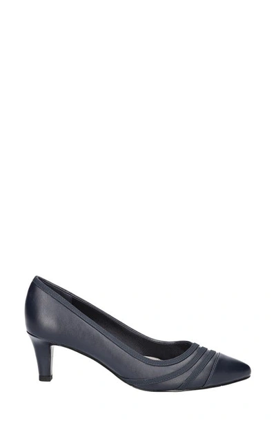 Shop Easy Street Nobel Kitten Heel Pump In Navy