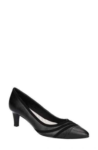 Easy Street Nobel Womens Slip On Pointed Toe Pumps In Black
