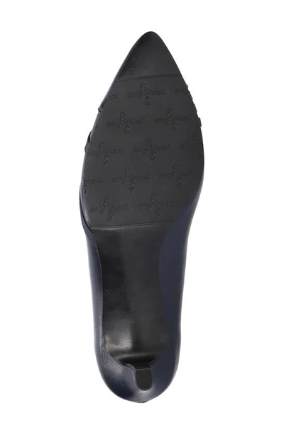 Shop Easy Street Nobel Kitten Heel Pump In Navy