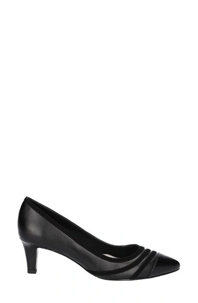 Easy Street Nobel Womens Slip On Pointed Toe Pumps In Black