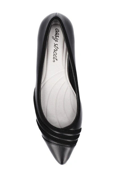 Easy Street Nobel Womens Slip On Pointed Toe Pumps In Black