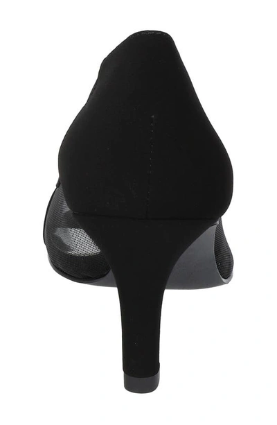 Easy Street Picaboo Womens Peep Toe Dressy Pumps In Black Lamy