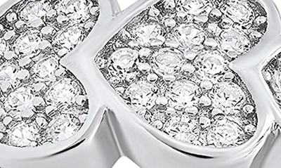 Queen Jewels Eternal Heart Cubic Zirconia Ring In Silver