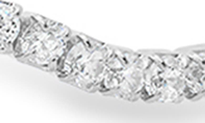 Shop Queen Jewels Cubic Zirconia Cross Bracelet In Silver