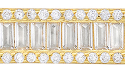 Queen Jewels Cz Bar Pendant Necklace In Gold