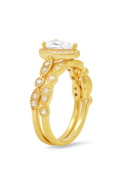 Queen Jewels 2-piece Ring Set In Gold
