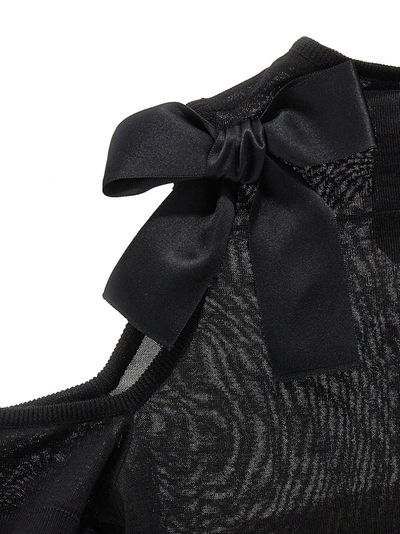 Shop Giambattista Valli Bow Sweater Sweater, Cardigans In Black