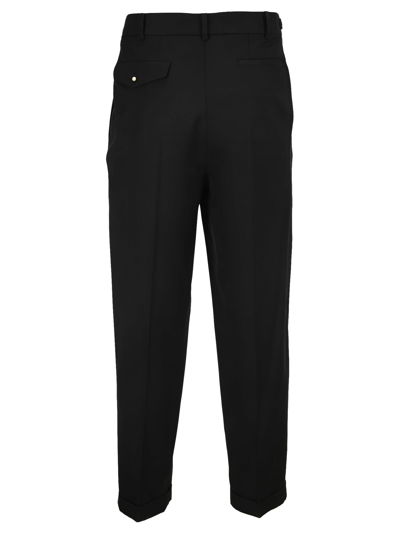 Shop Magliano Black Classic Pience Tropical Trousers