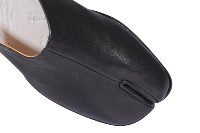 Maison Margiela Tabi Leather Slip-on Loafers In Black