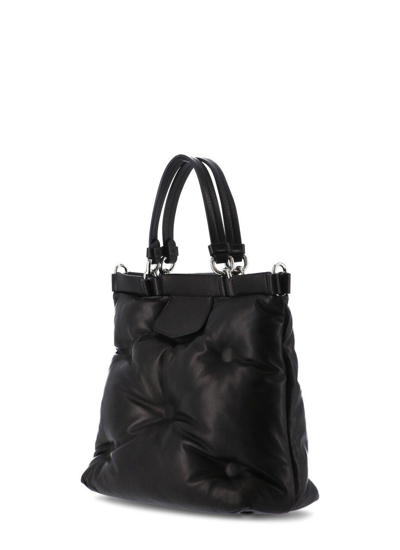 Shop Maison Margiela Logo Patch Tote Bag In Black