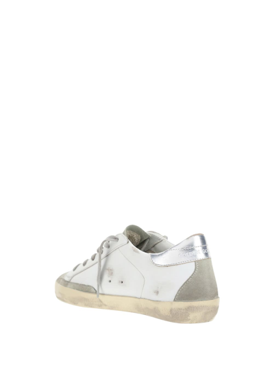 Shop Golden Goose Sneakers In White/ice/orchid Pink/silver