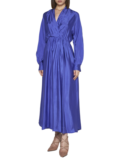 Shop Forte Forte Dress In Bleu