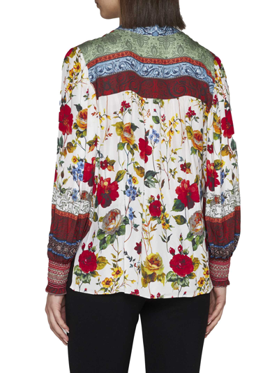 Shop Alice And Olivia Shirt In Dew Floral