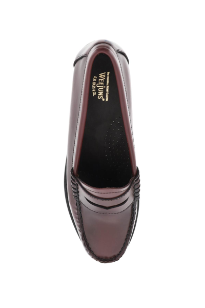 Shop G.h.bass &amp; Co. Weejuns Penny Loafers In Wine (red)