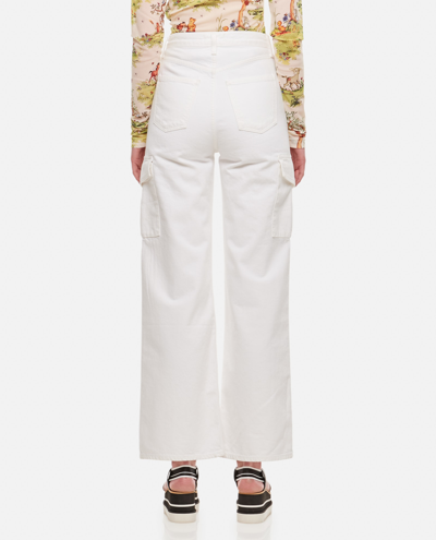 Shop Agolde Cargo Pants In White