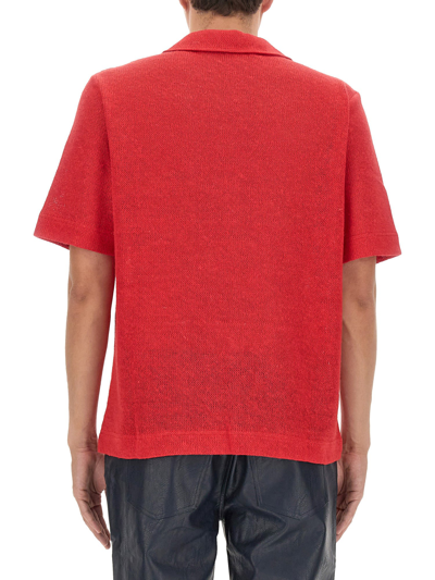 Shop Séfr V-neck T-shirt In Rosso