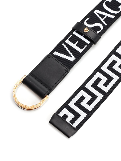 Shop Versace Ribbon Belt In Multicolor