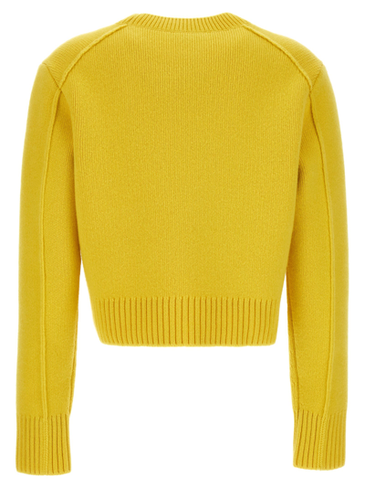Shop Lanvin Cashmere Wool Sweater In Yellow