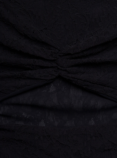 Shop Philosophy Di Lorenzo Serafini Lace Mini Dress Cutout In Black