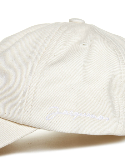 Shop Jacquemus Hat In Off White