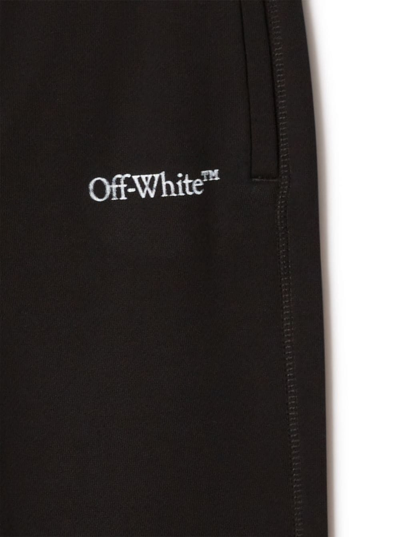 Shop Off-white Bookish Bit Logo Sweatpant In Black
