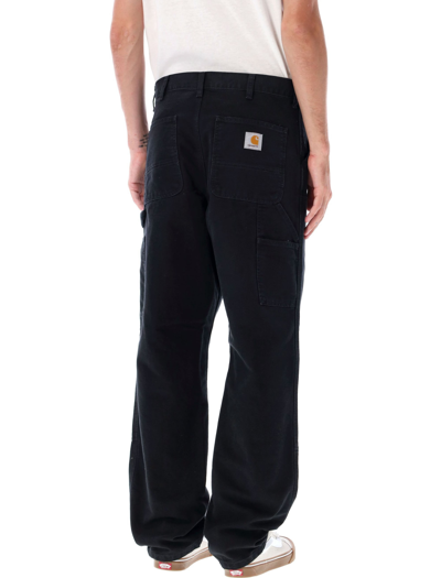 Shop Carhartt Double Knee Pant In Black Wash
