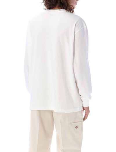 Shop Dickies Luray Pocket Long-sleeved T-shirt In White