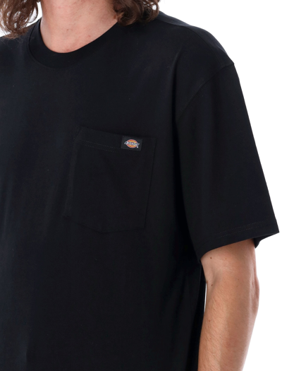Dickies Logo-patch Cotton T-shirt In Black