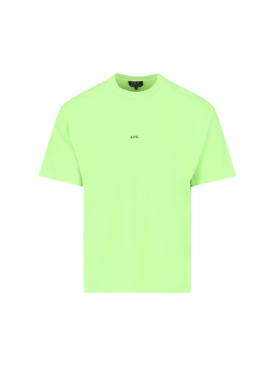 Shop Apc T-shirt In Green
