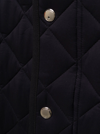 Shop Burberry Black Quilted And Padded Reilly Coat In Technical Fabric  Kids