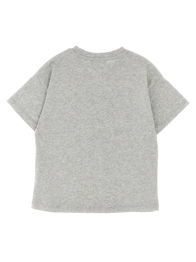Shop Kenzo Logo Print T-shirt In Gray