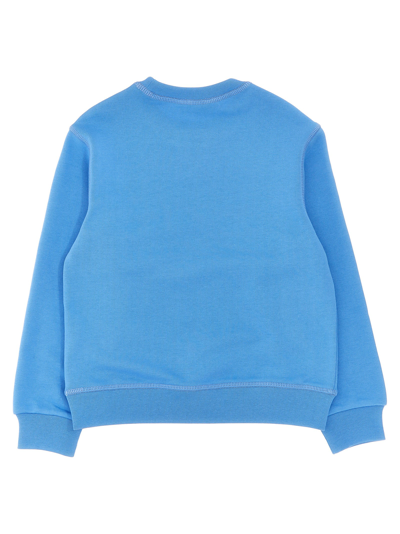 Shop Dsquared2 Logo Print Sweatshirt In Light Blue