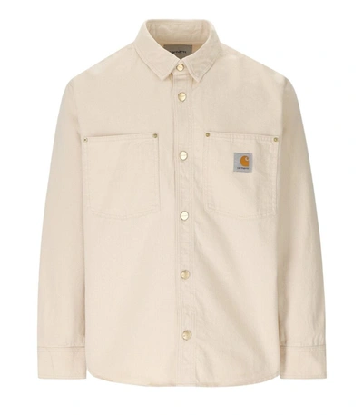 Shop Carhartt Wip  Derby Natural Overshirt In Ivory