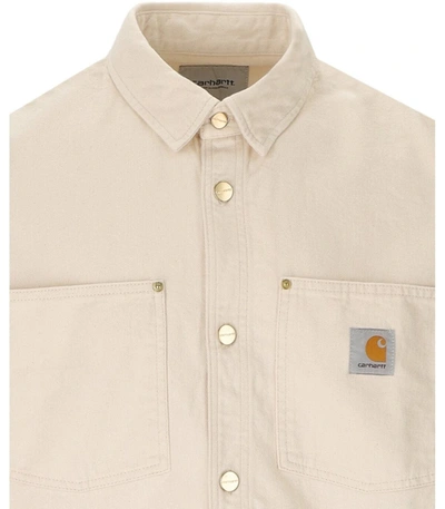 Shop Carhartt Wip  Derby Natural Overshirt In Ivory