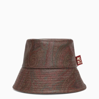 Shop Etro Paisley Motif Fisherman's Hat In Brown