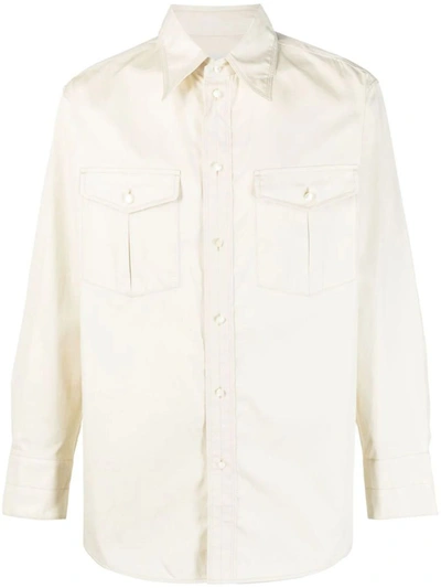 Shop Lemaire Shirt In Wh Creamy White