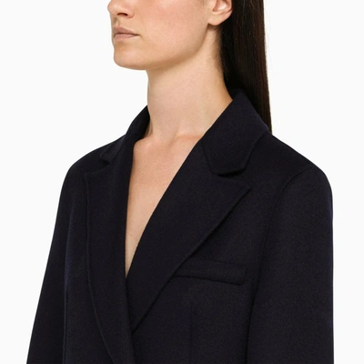 Shop P.a.r.o.s.h . Double-breasted Coat In Blue