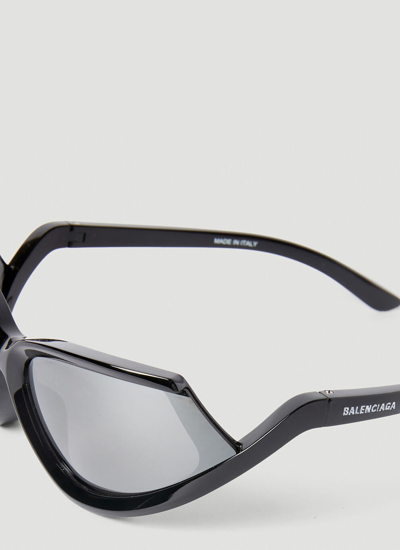 Shop Balenciaga Women Xpander Cat Eye Sunglasses In Black