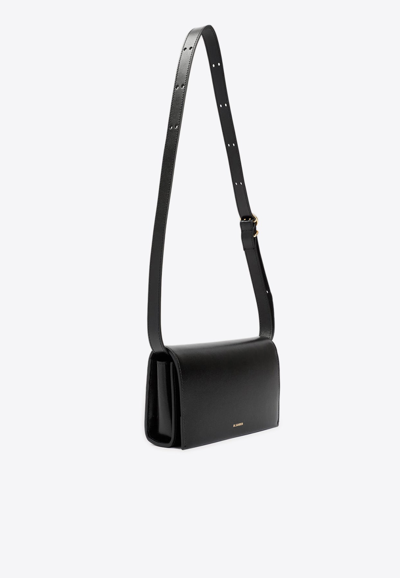 Shop Jil Sander All-day Crossbody Bag In Black