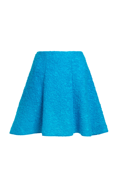 Shop Safiyaa Kristi High-rise Mini Skirt In Blue