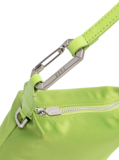 Shop Eéra Slim Moon Satin Mini Bag In Green