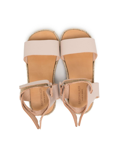 Shop Babywalker Open-toe Leather Sandals In Pink