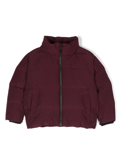 Shop Bonpoint Padded Zip-fastening Jacket In Red