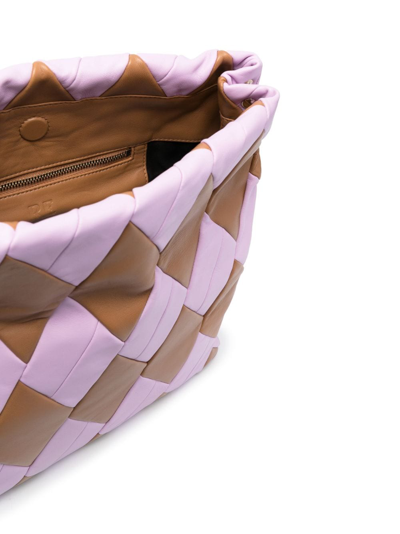 Reco Rombo Duquesa Quilted Shoulder Bag In Neutrals