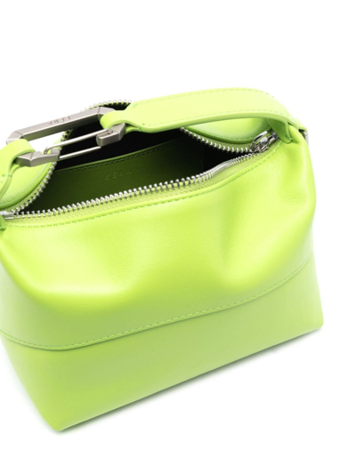Shop Eéra Moon Leather Bag In Green