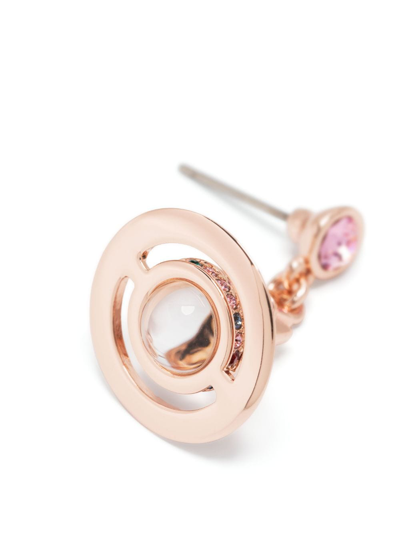 Shop Vivienne Westwood New Petite Orb Earrings In Pink